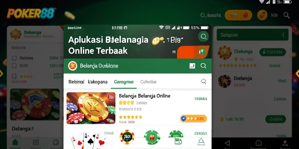 Antarmuka aplikasi POKER88 yang intuitif dan menarik.