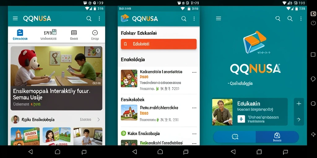 Antarmuka pengguna QQNUSA yang intuitif dan informatif.