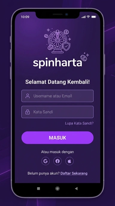 Masuk Akun Spinharta untuk Pengguna Android Indonesia