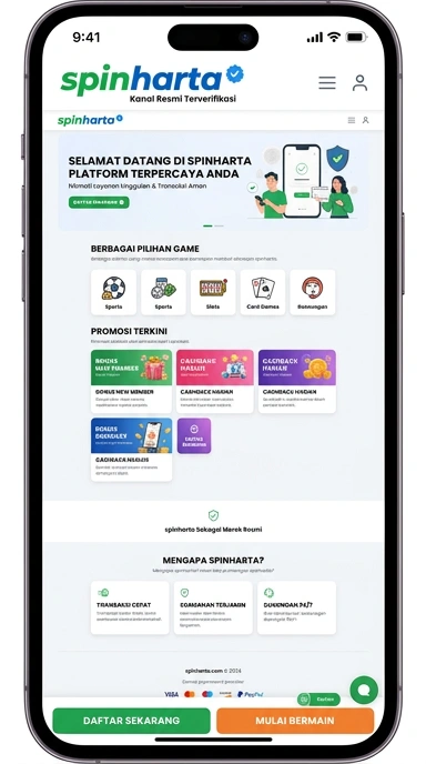 Kanal Resmi Spinharta untuk Pengguna Android